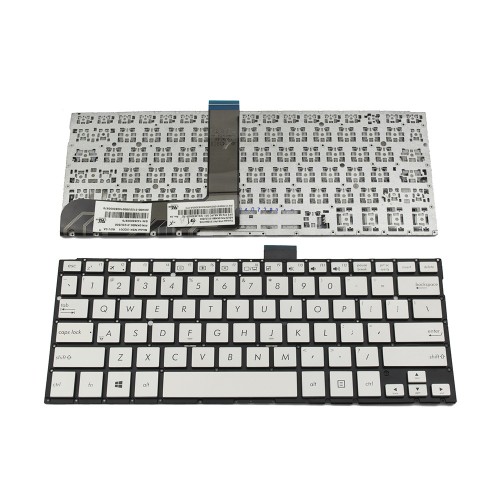 Πληκτρολόγιο Laptop keyboard για ASUS Transformer Book Flip TP300 TP300LD Vivobook Flip Q302 Q302L Q302LA Silver Without Frame US (Small Enter) - 0KNB0-3122US00 PK1316W410S 9Z.N8JPC.D01