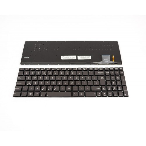 Πληκτρολόγιο Laptop keyboard για ASUS UX51 GRAY WITHOUT FRAME UK(BIG ENTER) Backlit - 9Z.N8BBU.H0U NSK-UP