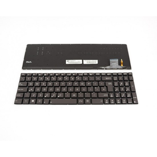 Πληκτρολόγιο Laptop keyboard για ASUS UX51 GRAY WITHOUT FRAME UK(BIG ENTER) Backlit - 9Z.N8BBU.H0U NSK-UP