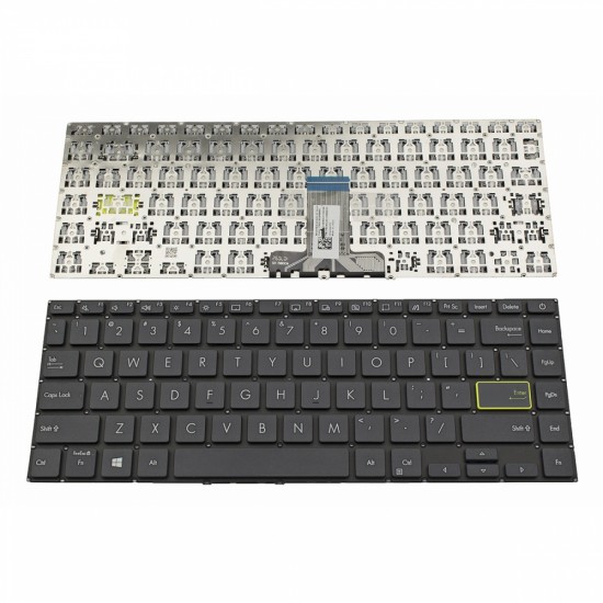 Πληκτρολόγιο Laptop keyboard για ASUS VivoBook S14 S433EA S433EQ S433FL S433FA S433JQ X421 Black Without Frame US (Small Enter) - NSK-W30SB 0KNB0-F124US00