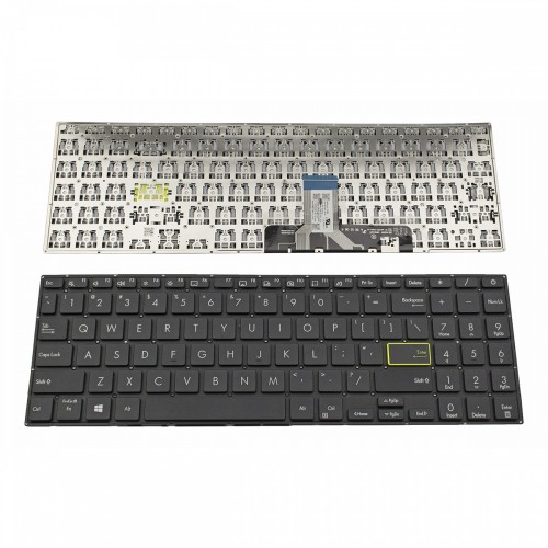 Πληκτρολόγιο Laptop keyboard για ASUS X521FA X521FL X521EA X521EQ X521UA X521IA X521JQ Black Without Frame US (Small Enter) - 490.0G307.0P01