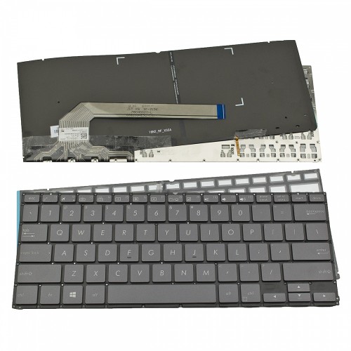 Πληκτρολόγιο Laptop keyboard για ASUS ZenBook Flip S UX370UA Q325 Black Without Frame With Backlit Board US (Small Enter) - 0KNB0-2604US00 0KN1-1V2US12