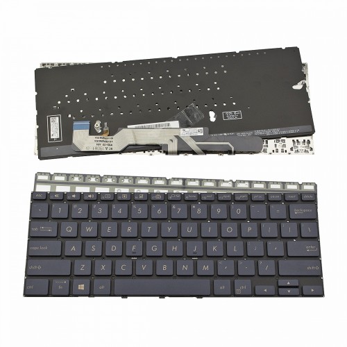 Πληκτρολόγιο Laptop keyboard για ASUS ZenBook Flip UX362 UX362FA UX362CA Blue Without Frame With Backlit Board US (Small Enter) - 0KNB0-1627US00 9Z.NFQ0U.001