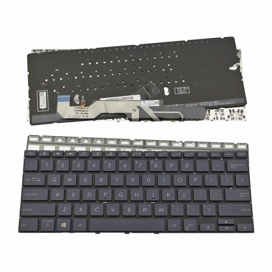 Πληκτρολόγιο Laptop keyboard για ASUS ZenBook Flip UX362 UX362FA UX362CA Blue Without Frame With Backlit Board US (Small Enter) - 0KNB0-1627US00 9Z.NFQ0U.001