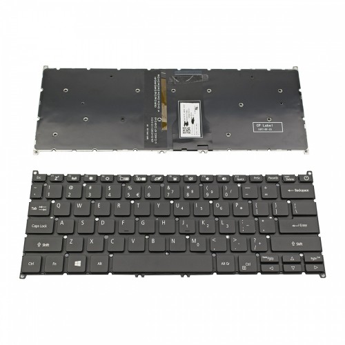 Πληκτρολόγιο Laptop keyboard για Acer Swift 3 SF314-54 SF314-54G SF314-56G Black Without Frame, Backlit US (--Small Enter) - NK.I1313.0BU