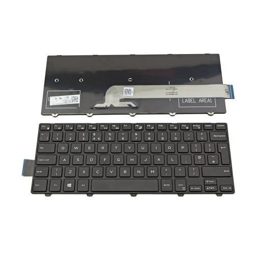 Πληκτρολόγιο Laptop keyboard για Dell Inspiron Inspiron 5447 3467 5458 3452 3442 Vostro 3459 3468 Latitude 3450 BLACK FRAME BLACK UK - 3M66J PK1313P1A10