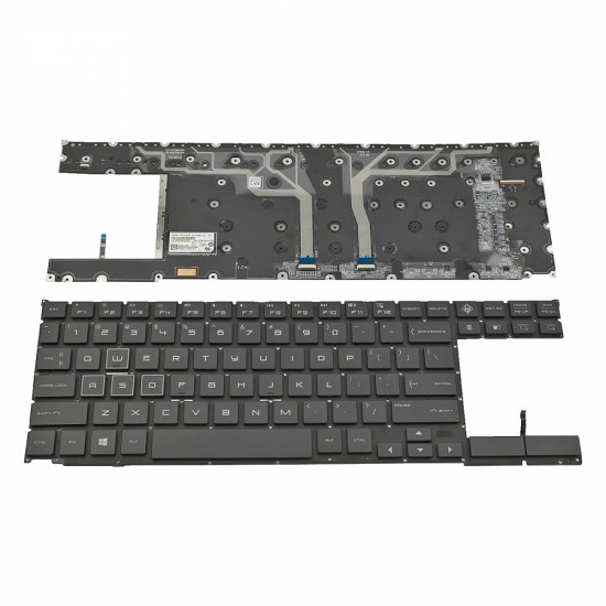 Πληκτρολόγιο Laptop keyboard για HP Omen X 2S 15-DG Black Without Frame With Backlit US (Small Enter) - L52964-001 9Z.NF3BQ.001