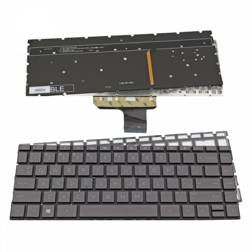 Πληκτρολόγιο Laptop keyboard για HP Pavilion 13-AN Envy 13-AH 13-AQ 13-AD X360 13-AG Spectre 13-BF Black Without Frame With Backlit Board US (Small Enter) - L30305-001