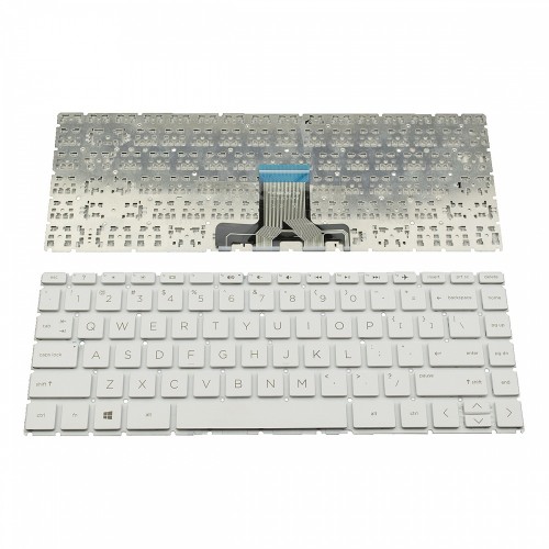 Πληκτρολόγιο Laptop keyboard για HP Pavilion 14-AL 14-CE 14-CK 14-CM 14-DG 14Q-CS X360 14-DH 340S G7 White Without Frame US (Small Enter) - L23240-001 9Z.NF2SV.701