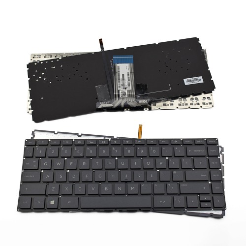 Πληκτρολόγιο Laptop keyboard για HP Pavilion 14-ab BLACK Without FRAME Backlit UK (Small ENTER) - 848184-031