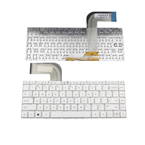 Πληκτρολόγιο Laptop keyboard για HP Pavilion 14-v WHITE Without Frame US (Small Enter) - 757318-001
