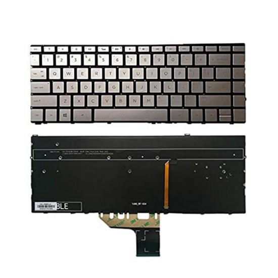 Πληκτρολόγιο Laptop keyboard για HP Spectre X360 14-EA Brown Without Frame, Backlit Board US (Small Enter) - PK132V62D00 9Z.NHCBC.301
