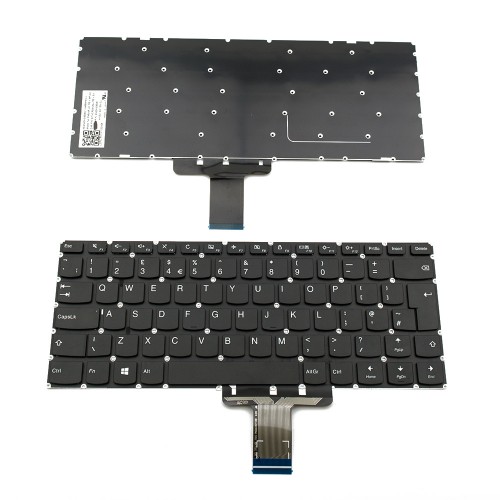 Πληκτρολόγιο Laptop keyboard για Lenovo Ideapad 310S-14AST 310S-14IKB 310S-14ISK 510S-14IKB 510S-14ISK Yoga 510-14IKB 710-14IKB 710-14ISK 710-15IKB 710-15ISK BLACK WITHOUT FRAME With Backlit UK (--Big Enter) - SN20K82153 PK131JG3B10