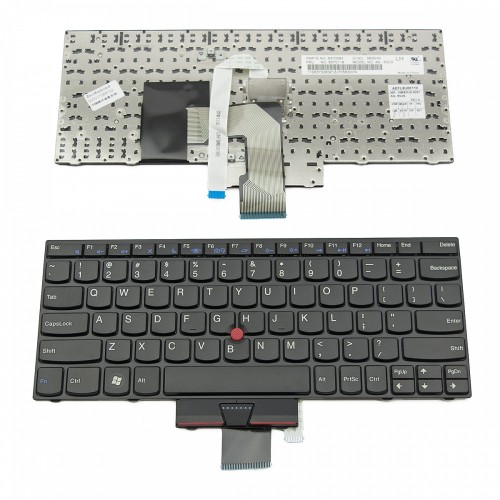 Πληκτρολόγιο Laptop keyboard για Lenovo ThinkPad Edge E220s E120 E125 X121E X130E X131E MATT FRAME BLACK US - 63Y0011 63Y0047 63Y0083 63Y0119 142670-001H 04W0908 0A62111