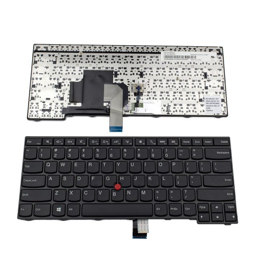 Πληκτρολόγιο Laptop keyboard για Lenovo Thinkpad E450 E450C E455 E460 E465 BLACK FRAME BLACK With Point stick - PK130TR3A00 04X6181