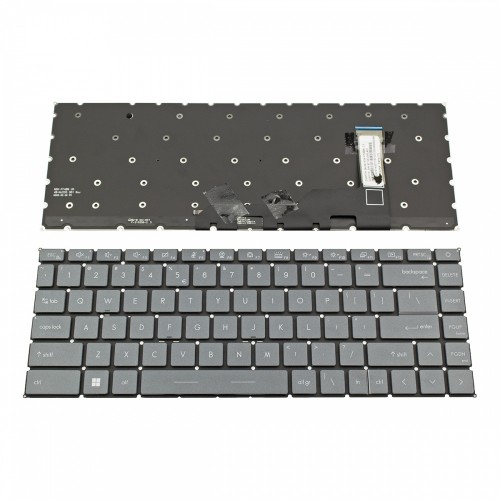 Πληκτρολόγιο Laptop keyboard για MSI GE66 GS66 Gray Without Frame With BACKLIT (White Light) US (--Small Enter) - 9Z.NEVBN.A01