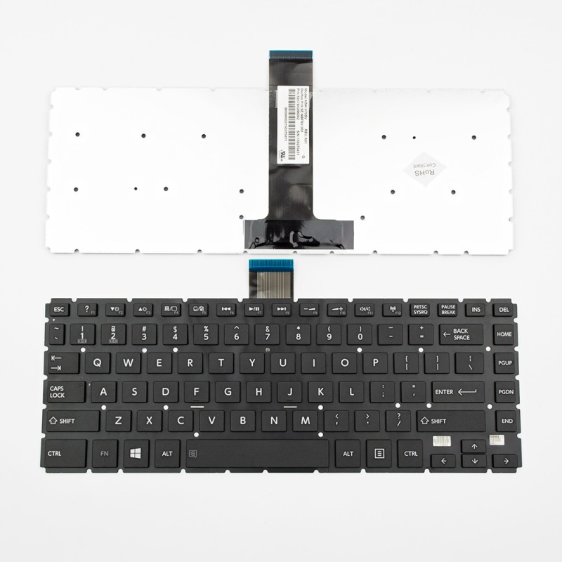 Πληκτρολόγιο Laptop keyboard για Toshiba Satellite E45T-B L40-B S40-B BLACK Without FRAME US (Small Enter) - 9Z.NBFSV.001 NSK-V70SV