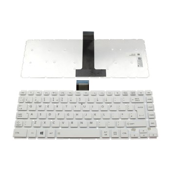 Πληκτρολόγιο Laptop keyboard για Toshiba Satellite E45T-B L40-B S40-B WHITE Without FRAME UK (Big Enter) - H000000010 9Z.NBFSU.10U 0KN0-VP2UK13