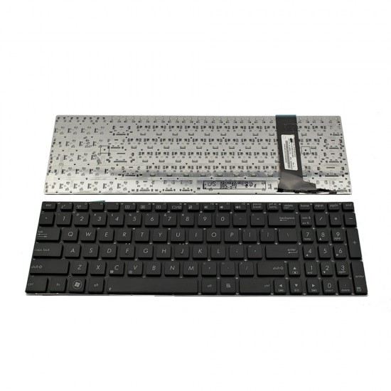 Πληκτρολόγιο Laptop keyboard για ASUS N56 N56V U500VZ N76 R500V R505 S550C A56 BLACK WITHOUT FRAME US - AENJ8U00020 9Z.N8BSQ.101 0KNB0-6120US00 9Z.N8BSU.101 0KN0-M31US13 9Z.N8BSQ.301