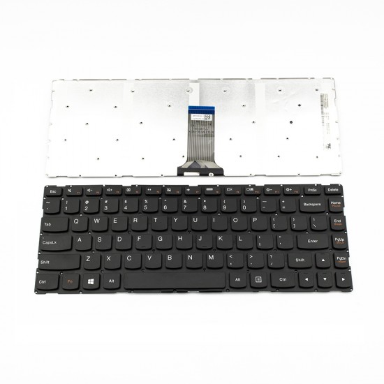 Πληκτρολόγιο Laptop keyboard για Lenovo 300S-14ISK 500S-14ISK S41-35 S41-70 S41-75 U41-70 BLACK WITHOUT FRAME US (SMALL ENTER) - SN20G62931 MP-13P83US-6862