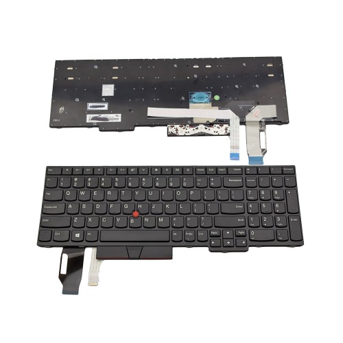 Πληκτρολόγιο Laptop keyboard για Lenovo ThinkPad Edge E580 L580 Black Frame Black With Pointing Stick US - 01YP560 01YP640 SN20P34095 PK131671A00