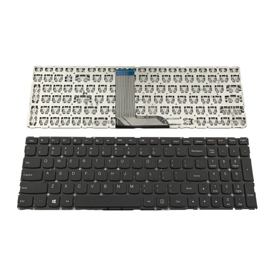 Πληκτρολόγιο Laptop keyboard για Lenovo Yoga 500-15 500-15IBD 500-15IHW Black Without Frame US (SMALL ENTER) - V149420A-USA SCNR229B1 SOE-NCB1315