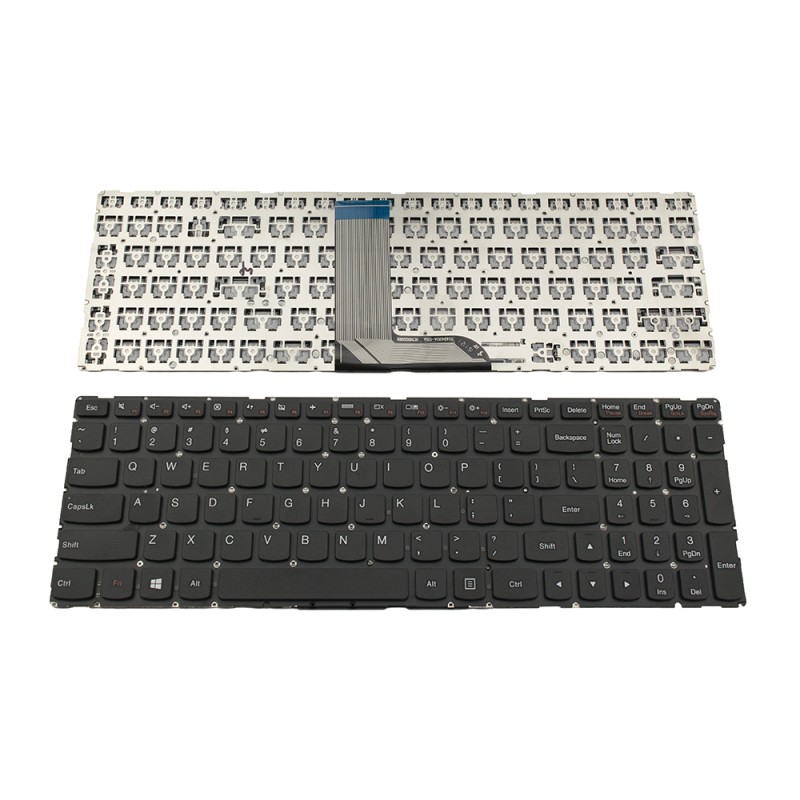 Πληκτρολόγιο Laptop keyboard για Lenovo Yoga 500-15 500-15IBD 500-15IHW Black Without Frame US (SMALL ENTER) - V149420A-USA SCNR229B1 SOE-NCB1315