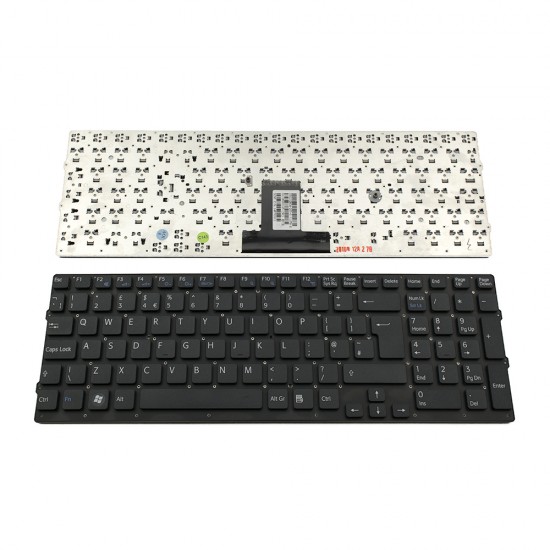 Πληκτρολόγιο Laptop keyboard για SONY VAIO VPC-EB VPC EB WITHOUT Frame BLACK UK (BIG ENTER) - 148793011 550102M04-203-G V111678A