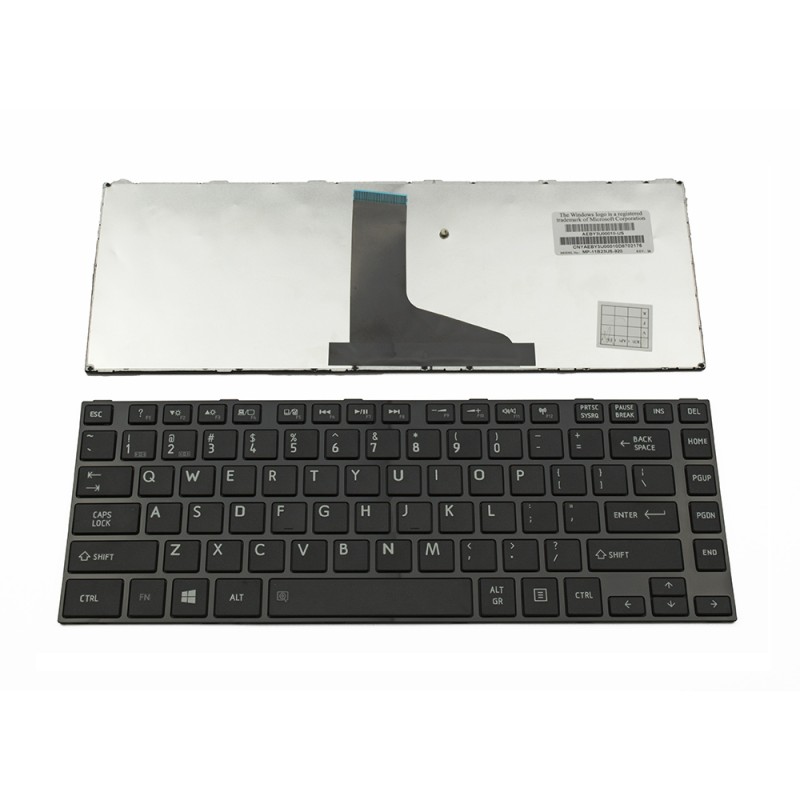 Πληκτρολόγιο Laptop keyboard για Toshiba Satellite L800 L805 L830 C800 C805 Glossy Black US - AEBY3U00010-US MP-11B23US-920