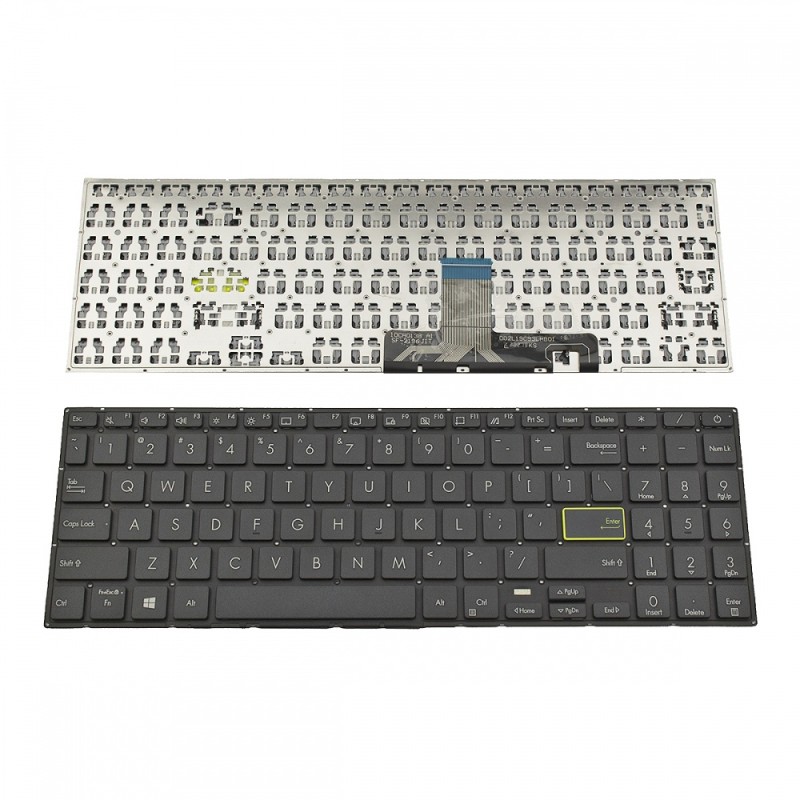 Πληκτρολόγιο Laptop keyboard για ASUS VivoBook 15 S533 S533F X513 M513 Black Without Frame US (Small Enter) - 0KNB0-510EUS00 AEBK4U00010