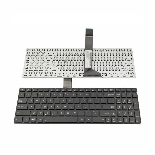 Πληκτρολόγιο Laptop keyboard για ASUS X501 BLACK WITHOUT FRAME US (SMALL ENTER) 2 screw holes - 0KNB0-61221T0Q