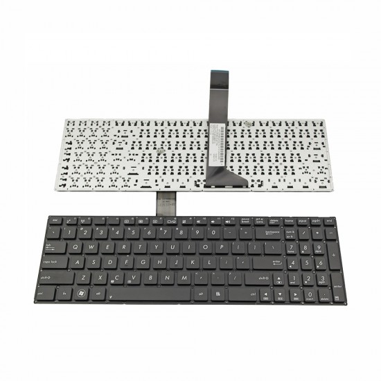 Πληκτρολόγιο Laptop keyboard για ASUS X501 BLACK WITHOUT FRAME US (SMALL ENTER) 2 screw holes - 0KNB0-61221T0Q