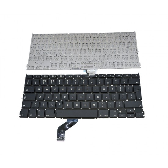 Πληκτρολόγιο Laptop keyboard για Apple Macbook Pro A1425 13.3" Black WITHOUT FRAME UK BIG ENTER (For backlit version)