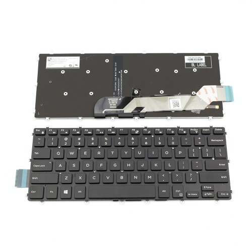 Πληκτρολόγιο Laptop keyboard για Dell Inspiron 13-5368 13-5378 13-7368 13-7378 14-7460 14-7466 14-7467 15-5568 15-7569 15-7579 Vostro 14-5468 Latitude 13-3379 Black Without Frame US (--Small Enter) With Backlit - H4XRJ
