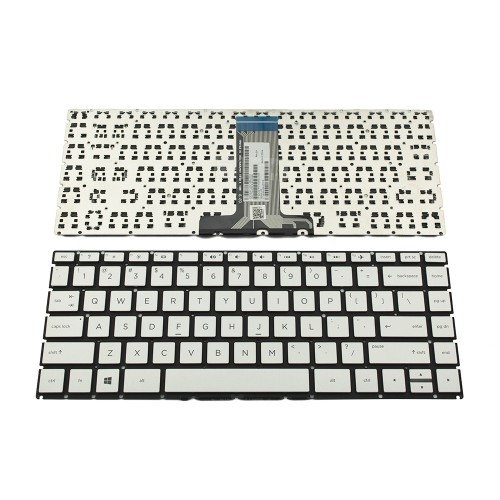 Πληκτρολόγιο Laptop keyboard για HP Pavilion 14-BK 14-BS Silver Without Frame US (Small Enter) - 2B-AB201Q120 9Z.NE0BQ.801