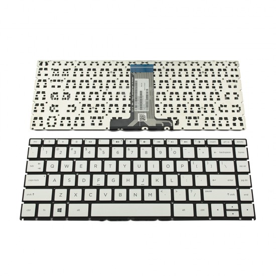 Πληκτρολόγιο Laptop keyboard για HP Pavilion 14-BK 14-BS Silver Without Frame US (Small Enter) - 2B-AB201Q120 9Z.NE0BQ.801