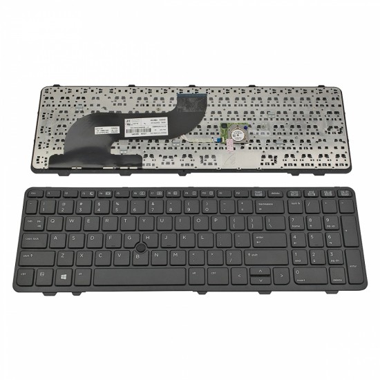 Πληκτρολόγιο Laptop keyboard για HP ProBook 650 G1 655 G1 Black Frame Black US (Small Enter)  With Pointing Stick - 738697-001 6037B0088301