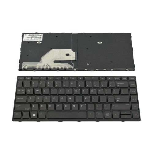 Πληκτρολόγιο Laptop keyboard για HP Probook 430 G5 440 G5 445 G5 Black Frame Black US - L21585-001 9Z.NEESQ.01D