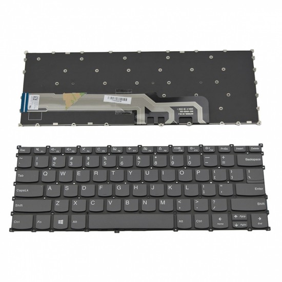 Πληκτρολόγιο Laptop keyboard για Lenovo IdeaPad S540-14IWL S540-14IML S540-14API Gray Without Frame US (--Small Enter) - SN20T09349 SG-95410-XUA