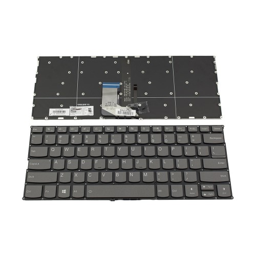Πληκτρολόγιο Laptop keyboard για Lenovo Ideapad 320s-13ikb 720s-14ikb Yoga 720-13IKB Gray Without Frame With Backlit US (--Small Enter) - SN20M61511 LCM16K5 PK131YJ1C00