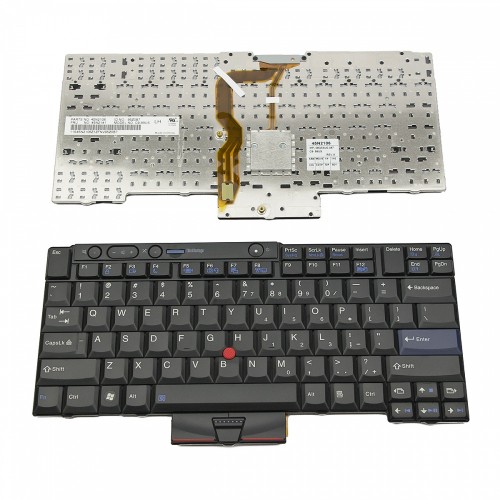 Πληκτρολόγιο Laptop keyboard για Lenovo ThinkPad T400S T410 T410I T410S T420 W520 X220 BLACK US/UI - 45N2036 45N2170 45N2171 45N2106 45N2141 C9-89US 140250-001 957077