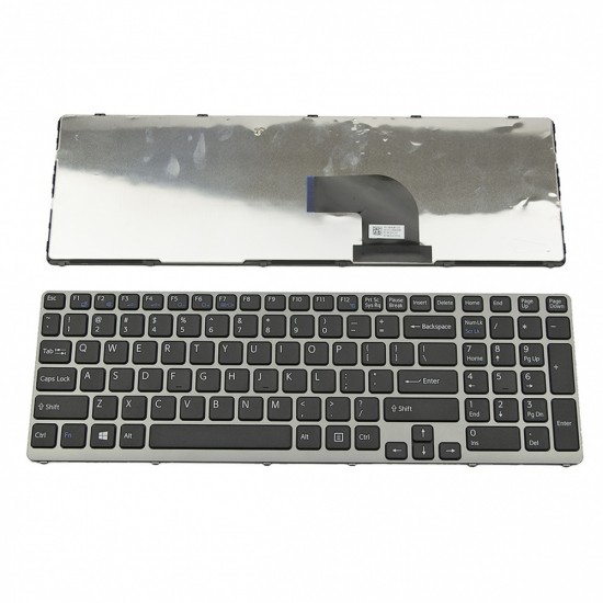 Πληκτρολόγιο Laptop keyboard για SONY VAIO SVE15 GRAY FRAME BLACK US (TYPE 2) - SEKSW 01 9Z.N6CSW.K01 149163811US