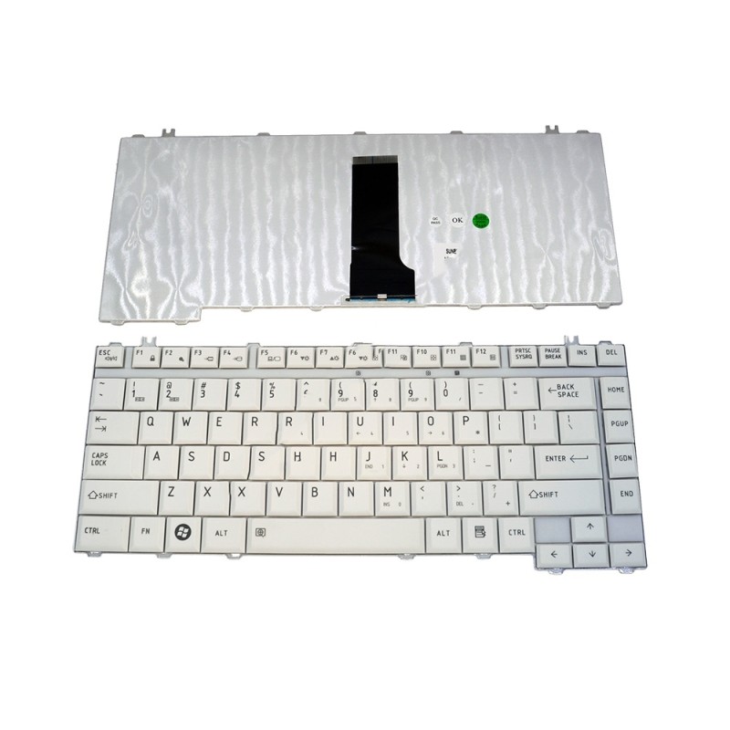 Πληκτρολόγιο Laptop keyboard για Toshiba Satellite A200 A205 A210 A215 M200 WHITE UK or US