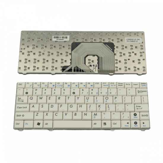 Πληκτρολόγιο Laptop keyboard για ASUS EEE PC EPC EEE PC 900HA 900 HA T91 White US - V100462AS1 0KNA-091UI01 0KNA-092US11 MP-08F43US-5281
