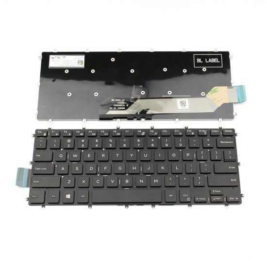 Πληκτρολόγιο Laptop keyboard για Dell Inspiron 13-5368 13-5378 13-7368 13-7378 14-7460 14-7466 14-7467 15-5568 15-7569 15-7579 Vostro 14-5468 Latitude 13-3379 Black Without Frame US (--Small Enter) - M9DMK 602M5 SG-84400-XUA