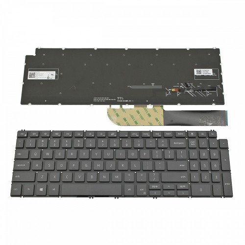 Πληκτρολόγιο Laptop keyboard για Dell Inspiron 5584 5590 5593 5594 5598 7590 7591 7791 Dark Gray Without Frame, Backlit US (--Small Enter) - 1FRFK PK132RI1B00 