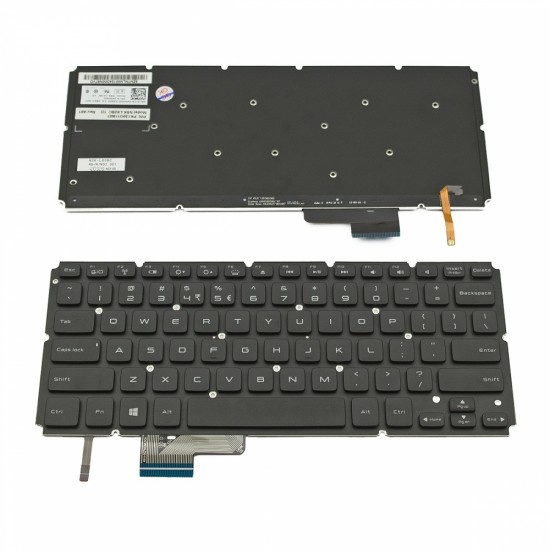 Πληκτρολόγιο Laptop keyboard για Dell XPS L421X L521X Black Without FRAME Backlit US - 9NXKD 3XRN5 V129125AS