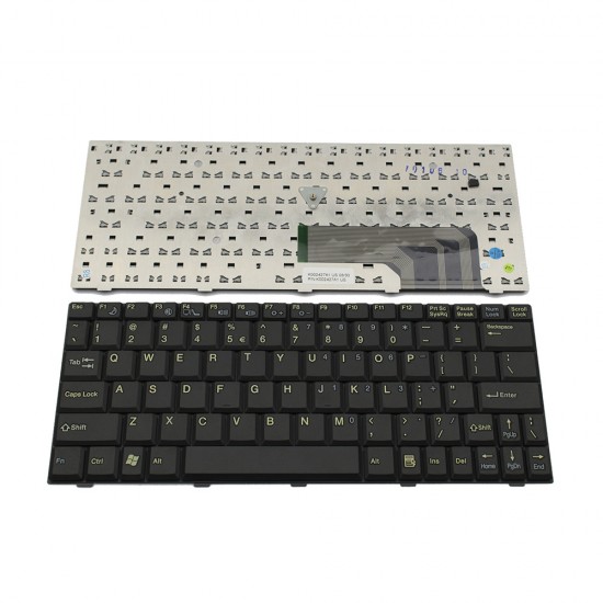 Πληκτρολόγιο Laptop keyboard για Fujitsu FSC Amilo M1437 HASEE P420 TCL T22 Founder R211 Black US - K002427A1