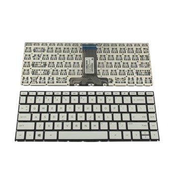 Πληκτρολόγιο Laptop keyboard για HP Pavilion 14-BK 14-BS Silver Without Frame US (Small Enter) With Backlit Board - HPM16L83USJ920 9Z.NE0BQ.801