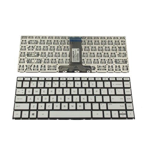 Πληκτρολόγιο Laptop keyboard για HP Pavilion 14-BK 14-BS Silver Without Frame US (Small Enter) With Backlit Board - HPM16L83USJ920 9Z.NE0BQ.801